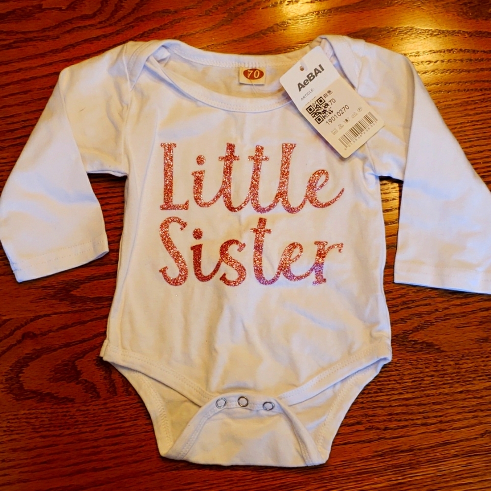 AeBAI Little Sister Onesie 6M